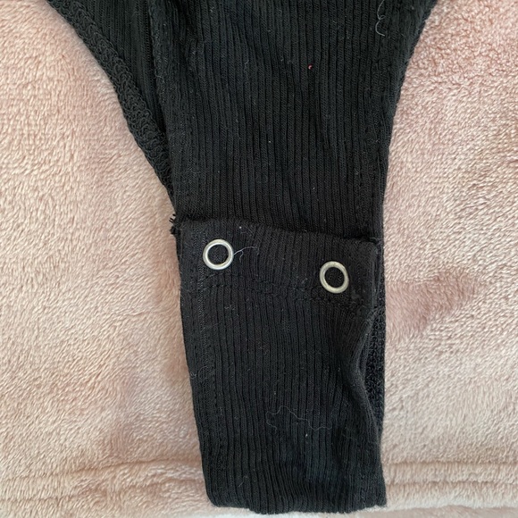 Black Dynamite Ribbed Bodysuit - Picture 2 of 3